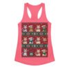 Camiseta de gatos para mujer NAVIDAD HORTERA Nº 1 en color rosa eléctrico, vista plana