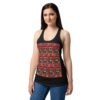 Camiseta de gatos para mujer NAVIDAD HORTERA Nº 3 en color negro, sobre modelo