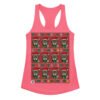 Camiseta de gatos para mujer NAVIDAD HORTERA Nº 3 en color rosa eléctrico, vista plana