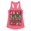 Camiseta de gatos para mujer NAVIDAD HORTERA Nº 5 en color rosa eléctrico, vista plana