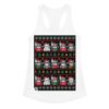 Camiseta de gatos para mujer NAVIDAD HORTERA Nº 6 en color blanco, vista plana