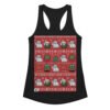 Camiseta de gatos para mujer NAVIDAD HORTERA Nº 7 en color negro, vista plana