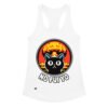 Camiseta de gatos para mujer NO FUI YO en color blanco, vista plana