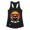 Camiseta de gatos para mujer NO FUI YO en color negro, vista plana
