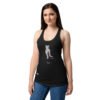 Camiseta de gatos para mujer NO en color negro, sobre modelo