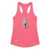 Camiseta de gatos para mujer NO en color rosa eléctrico, vista plana