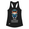Camiseta de gatos para mujer ODIO LOS PUTOS DOMINGOS en color negro, vista plana