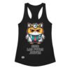 Camiseta de gatos para mujer ODIO LOS PUTOS JUEVES en color negro, vista plana