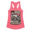Camiseta de gatos para mujer EL PORTÁTIL YA NO ES TUYO en color rosa eléctrico, vista plana