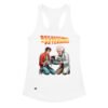 Camiseta de gatos para mujer REGRESO AL VETERINARIO en color blanco, vista plana