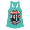 Camiseta de gatos para mujer SUPERVISIÓN DEL BAÑO en color azul tahití, vista plana