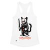 Camiseta de gatos para mujer TE KILL YOU LA VIDA en color blanco, vista plana