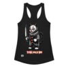 Camiseta de gatos para mujer TE KILL YOU LA VIDA en color negro, vista plana