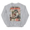 Sudadera de gatos «Ficha técnica del humano» — diseño MHD-002 de la serie Manual del Humano Doméstico en color Gris deportivo