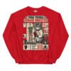 Sudadera de gatos «Ficha técnica del humano» — diseño MHD-002 de la serie Manual del Humano Doméstico en color Rojo