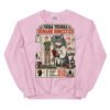 Sudadera de gatos «Ficha técnica del humano» — diseño MHD-002 de la serie Manual del Humano Doméstico en color Rosa claro