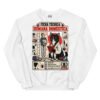 Sudadera de gatos «Ficha técnica de la humana» — diseño MHD-003 de la serie Manual del Humano Doméstico en color Blanco
