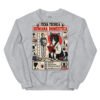Sudadera de gatos «Ficha técnica de la humana» — diseño MHD-003 de la serie Manual del Humano Doméstico en color Gris deportivo