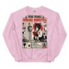 Sudadera de gatos «Ficha técnica de la humana» — diseño MHD-003 de la serie Manual del Humano Doméstico en color Rosa claro