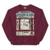 Sudadera de gatos «Protocolo de ocupación de cama» — diseño MHD-005 de la serie Manual del Humano Doméstico en color Granate