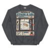 Sudadera de gatos «Protocolo de ocupación de cama» — diseño MHD-005 de la serie Manual del Humano Doméstico en color Oscuro jaspeado