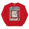 Sudadera de gatos «Protocolo de ocupación de cama» — diseño MHD-005 de la serie Manual del Humano Doméstico en color Rojo