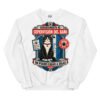 Sudadera de gatos «Supervisión del baño» — diseño MHD-006 de la serie Manual del Humano Doméstico en color Blanco
