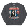Sudadera de gatos «Supervisión del baño» — diseño MHD-006 de la serie Manual del Humano Doméstico en color Oscuro jaspeado