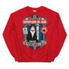 Sudadera de gatos «Supervisión del baño» — diseño MHD-006 de la serie Manual del Humano Doméstico en color Rojo