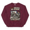 Sudadera de gatos «El portátil ya no es tuyo» — diseño MHD-008 de la serie Manual del Humano Doméstico en color Granate
