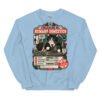 Sudadera de gatos «Evaluación del humano» — diseño MHD-009 de la serie Manual del Humano Doméstico en color Azul claro