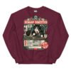 Sudadera de gatos «Evaluación del humano» — diseño MHD-009 de la serie Manual del Humano Doméstico en color Granate
