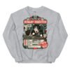 Sudadera de gatos «Evaluación del humano» — diseño MHD-009 de la serie Manual del Humano Doméstico en color Gris deportivo