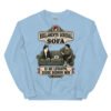 Sudadera de gatos «Reglamento del sofá» — diseño MHD-010 de la serie Manual del Humano Doméstico en color Azul claro