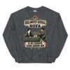Sudadera de gatos «Reglamento del sofá» — diseño MHD-010 de la serie Manual del Humano Doméstico en color Oscuro jaspeado