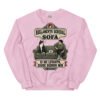 Sudadera de gatos «Reglamento del sofá» — diseño MHD-010 de la serie Manual del Humano Doméstico en color Rosa claro