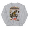 Sudadera de gatos «Protocolo de destrucción decorativa» — diseño MHD-011 de la serie Manual del Humano Doméstico en color Gris deportivo