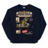 Sudadera de gatos «Protocolo de destrucción decorativa» — diseño MHD-011 de la serie Manual del Humano Doméstico en color Marino