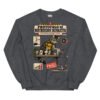 Sudadera de gatos «Protocolo de destrucción decorativa» — diseño MHD-011 de la serie Manual del Humano Doméstico en color Oscuro jaspeado