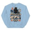 Sudadera de gatos «Humano en entrenamiento» — diseño MHD-012 de la serie Manual del Humano Doméstico en color Azul claro