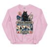 Sudadera de gatos «Humano en entrenamiento» — diseño MHD-012 de la serie Manual del Humano Doméstico en color Rosa claro
