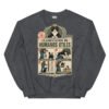 Sudadera de gatos «Clasificación de humanos útiles» — diseño MHD-014 de la serie Manual del Humano Doméstico en color Oscuro jaspeado