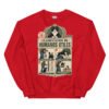 Sudadera de gatos «Clasificación de humanos útiles» — diseño MHD-014 de la serie Manual del Humano Doméstico en color Rojo