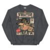 Sudadera de gatos «Inspección de bolsas y cajas» — diseño MHD-015 de la serie Manual del Humano Doméstico en color Oscuro jaspeado