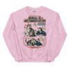 Sudadera de gatos «Adiestramiento afectivo» — diseño MHD-016 de la serie Manual del Humano Doméstico en color Rosa claro