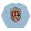 Sudadera de gatos «Humana doméstica certificada» — diseño MHD-017 de la serie Manual del Humano Doméstico en color Azul claro