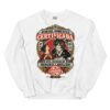 Sudadera de gatos «Humana doméstica certificada» — diseño MHD-017 de la serie Manual del Humano Doméstico en color Blanco