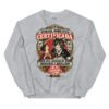 Sudadera de gatos «Humana doméstica certificada» — diseño MHD-017 de la serie Manual del Humano Doméstico en color Gris deportivo