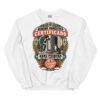 Sudadera de gatos «Humano doméstico certificado» — diseño MHD-018 de la serie Manual del Humano Doméstico en color Blanco