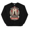 Sudadera de gatos «Toda puerta cerrada es una ofensa» — diseño MHD-019 de la serie Manual del Humano Doméstico en color Negro